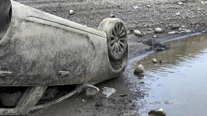 Alibeyköy Barajı'nda su çekilince otomobil ortaya çıktı