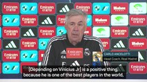 Vinicius 'one of football's biggest players' - Ancelotti