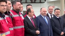 Azerbaycanlı arama kurtarma ekibinin 236 kişilik ilk kafilesi Bakü'ye döndü