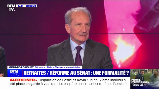 Gérard Longuet: Je voterai la retraite à 64 ans