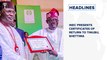 INEC presents Certificates of Return to Tinubu, Shettima and more