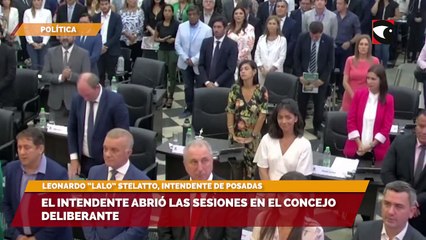 El intendente abrió las sesiones en el concejo deliberante