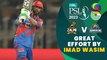 Great Effort By Imad Wasim | Peshawar Zalmi vs Karachi Kings | Match 17 | HBL PSL 8 | MI2T