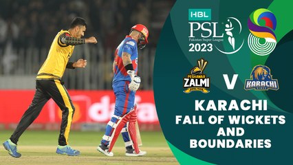Let's Recap Karachi Kings Fall of Wickets And Boundaries | Match 17 | HBL PSL 8 | MI2T  #SabSitarayHumaray l #HBLPSL8 l #PZvKK