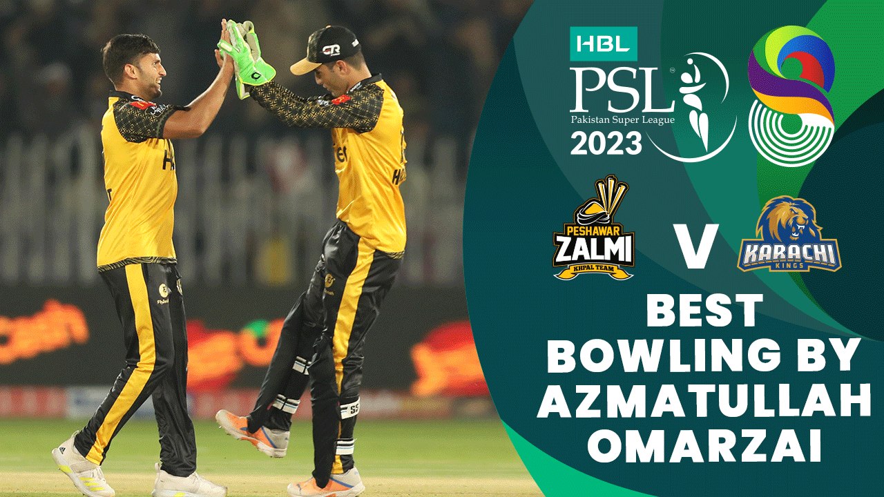 Best Bowling By Azmatullah Omarzai Peshawar Zalmi vs Karachi Kings
