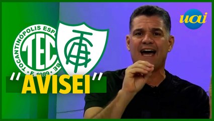 Toledo após empate do América: "Eu avisei"