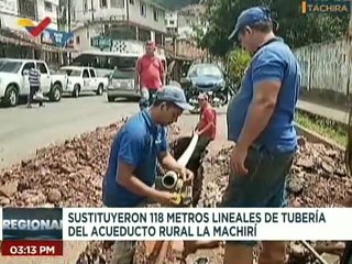 Táchira | Sustituyen 118 metros de tubería de agua potable favoreciendo a más 800 familias