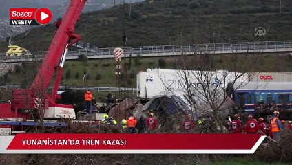 Yunanistan'da tren kazası