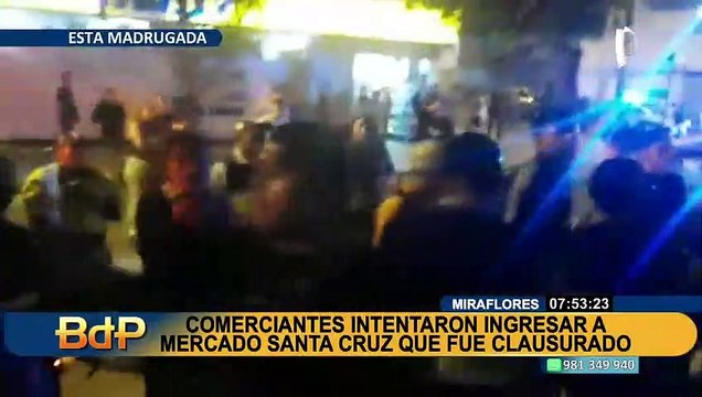 Miraflores: comerciantes del mercado Santa Cruz piden mesa de diálogo con el alcalde