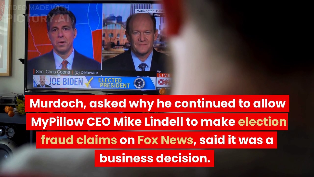 Rupert Murdoch Admits Fox News Hosts Endorsed False Election Fraud Claims