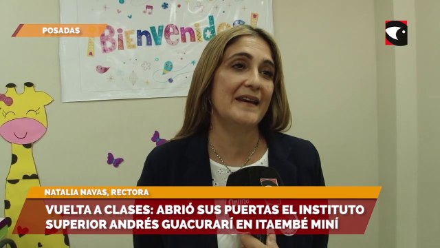 Vuelta a clases: Con cuatro niveles académicos abrió sus puertas del Instituto Superior Andrés Guacurarí de Posadas