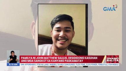 Pamilya ni John Matthew Salilig, desididong kasuhan ang mga sangkot sa kanyang pagkamatay | UB