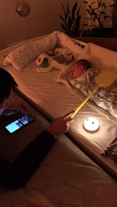 Dad's Unique Method for Putting the Baby to Sleep