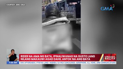 Batang nasa loob ng delivery box ng motorsiklo, nakunan ng video | UB