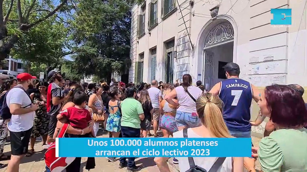 Unos 100.000 alumnos platenses arrancan el ciclo lectivo 2023