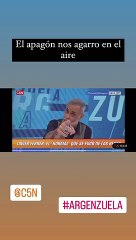 El momento en el que Jorge Rial vivió el apagón masivo en vivo.