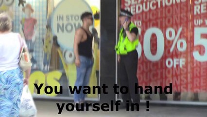 Epic Cotton Bud Prank On A Police Officer #hilarious #banter