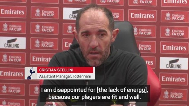 I'm not disappointed in Tottenham effort, I'm disappointed in the energy. - Stellini