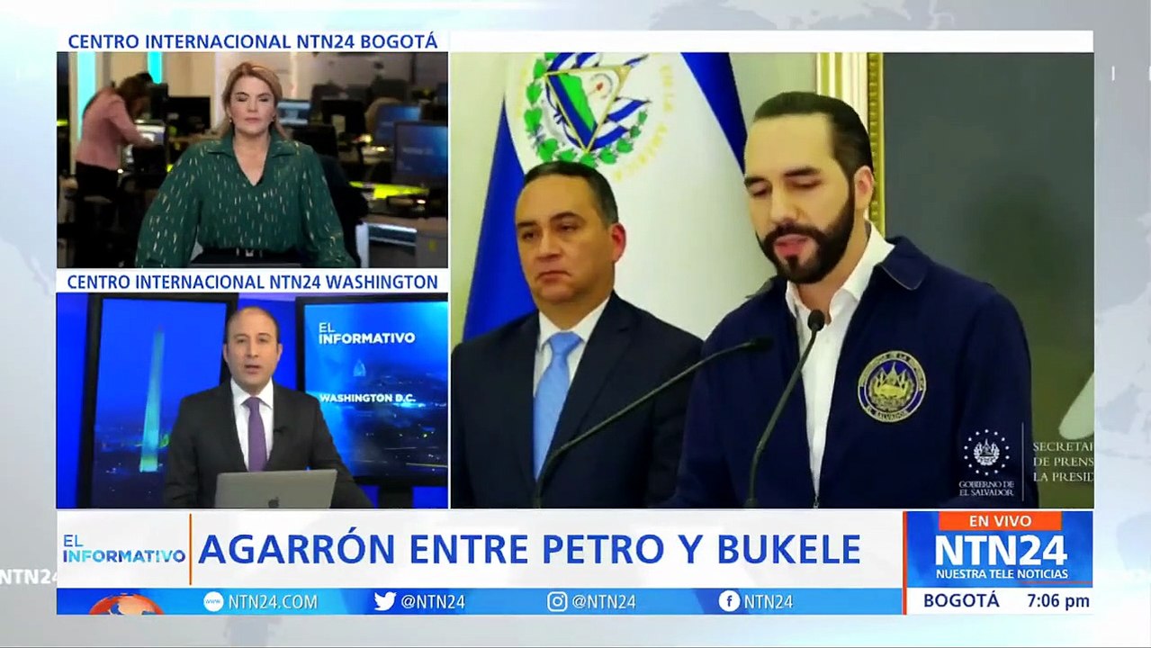 'Rifirrafe' entre Bukele y Petro
