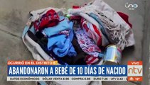 Cámaras graban momento en el que una mujer abandona a un bebé recién nacido en la zona 6 de marzo de El Alto