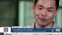 Valley native working to get back to Naval flight school after crash