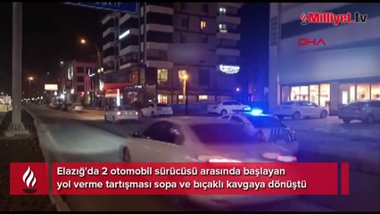 Elazığ'da sopa ve bıçaklı 'yol verme' kavgası: 10 gözaltı