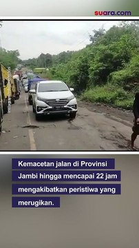 Macet 22 Jam di Jalan Lintas Jambi, Pasien Meninggal di Ambulans hingga Ikan-Ikan Mati