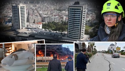 Hatay'da 87 metrelik iki kuleye sahip yapı, izolatör olmamasına rağmen yerinden oynamadı