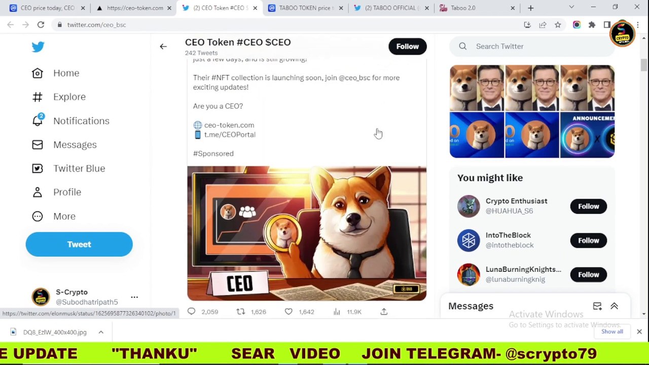 Taboo token | most buy 2023