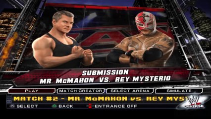 WWE SmackDown vs Raw 2011 Mr. McMahon vs Rey Mysterio