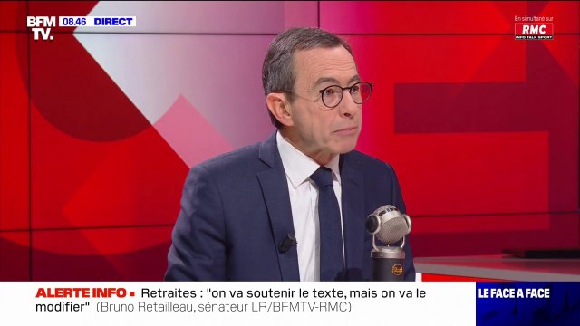 Bruno Retailleau estime que reculer sur la réforme des retraites, c'est abdiquer pour Emmanuel Macron