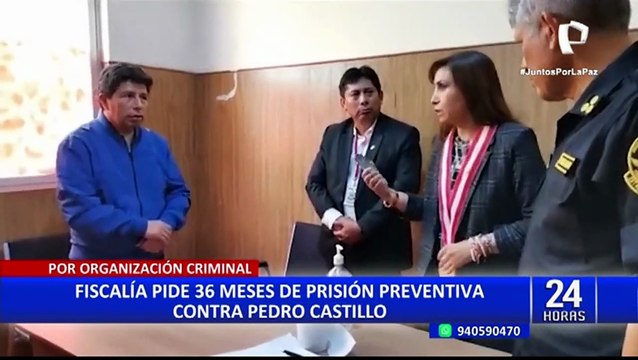 Pedro Castillo: Ministerio Público pide 36 meses de prisión preventiva por caso de organización criminal