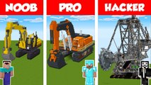 Minecraft NOOB vs PRO vs HACKER_ EXCAVATOR HOUSE BUILD CHALLENGE in Minecraft _ Animation