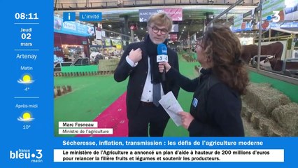 Marc Fesneau sur France Bleu Orléans au Salon de l'agriculture