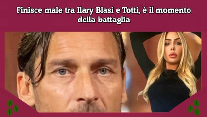 Finisce male tra Ilary Blasi e Totti, è il momento della battaglia