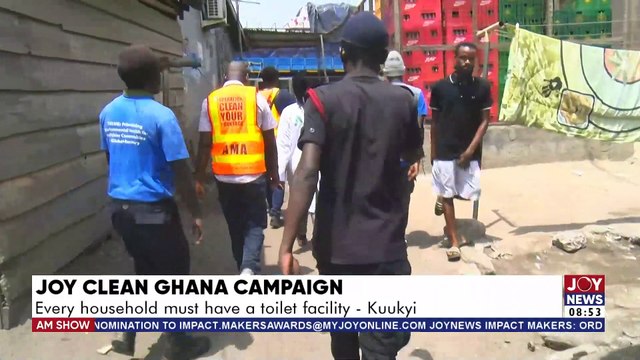 Joy Clean Ghana Campaign: AMA storms households without toilet facilities at Avenor