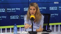 Yolanda Díaz pide a Ferrovial que mantenga 