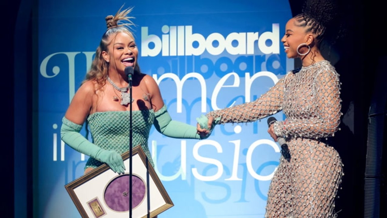 Latto Accepts the Powerhouse Award At the 2023 Billboard Women In Music Award