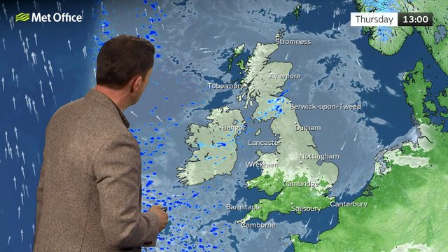 Met Office Weather Forecast 02/03/23 - Showers easing, brighter south