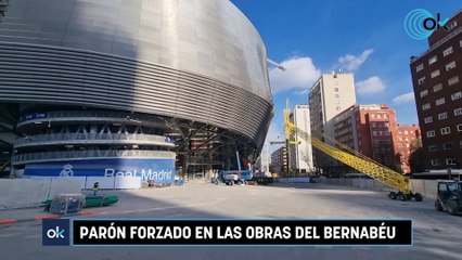 Parón forzado en las obras del Bernabéu