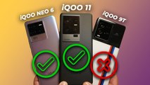 iQOO 11 vs Neo 6 vs 9T  SNAPDRAGON 8Gen2 vs 8 Gen1 vs 870 | Performance Test