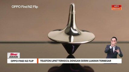 Telefon lipat terkecil dengan skrin luaran terbesar