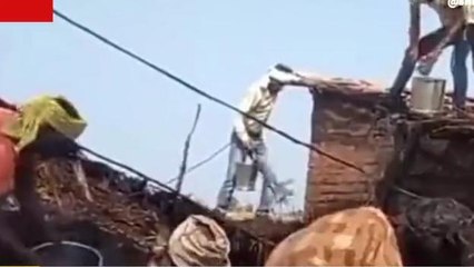 चित्रकूट:घर मे लगी आग,मची अफरा तफरी,सामान जलकर हुआ खाक,देखें रिपोर्ट