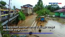 Hujan Deras 2 Jam, Sungai Meluap Rendam Puluhan Rumah di Pasaman