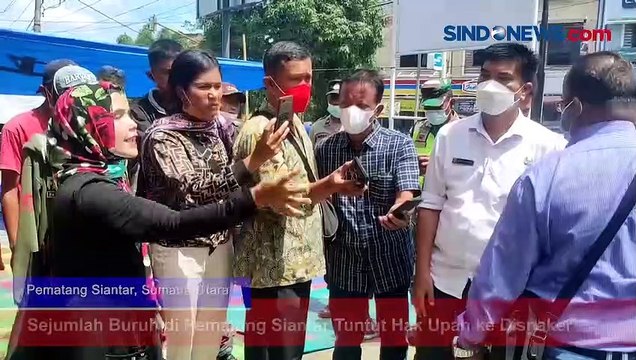 Sejumlah Buruh di Pematang Siantar Tuntut Hak Upah ke Disnaker