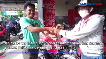 Viral! Pria di Pinrang Tukar Badik dengan Mobil dan Motor