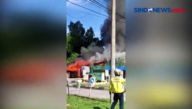 Tabung Gas Meledak, 7 Kios Hangus Terbakar di Kendari, Sulawesi Tenggara