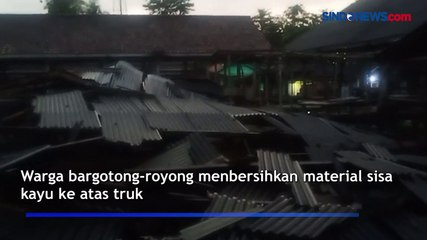 Hujan dan Angin Kencang, Los Pasar Gunung Katun Roboh