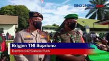 Kapolda Jambi Manjadi Irup Pemberangkatan Satgas Satuan Organik Yonif Raider 142/KJ ke Papua