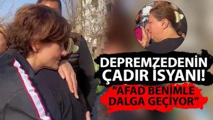 Annem Yatalak Diyerek Ağlayan Depremzede AFAD'a İsyan Etti!